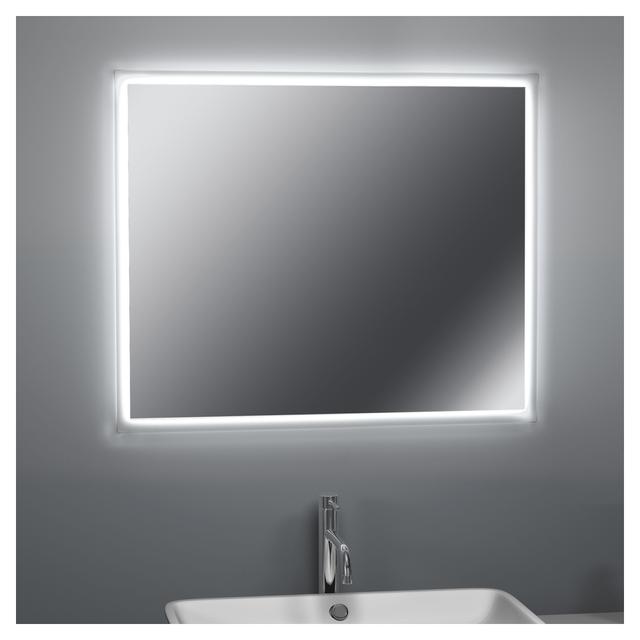 SPECCHIO AMIRA 100x80 cm TELAIO IN PVC RETROILLUMINATO REVERSIBILE STRIP LED 34 W LUCE FREDDA | Tecnomat SPECCHIO AMIRA 100x80 cm TELAIO IN PVC RETROILLUMINATO REVERSIBILE STRIP LED 34 W LUCE FREDDA | Tecnomat