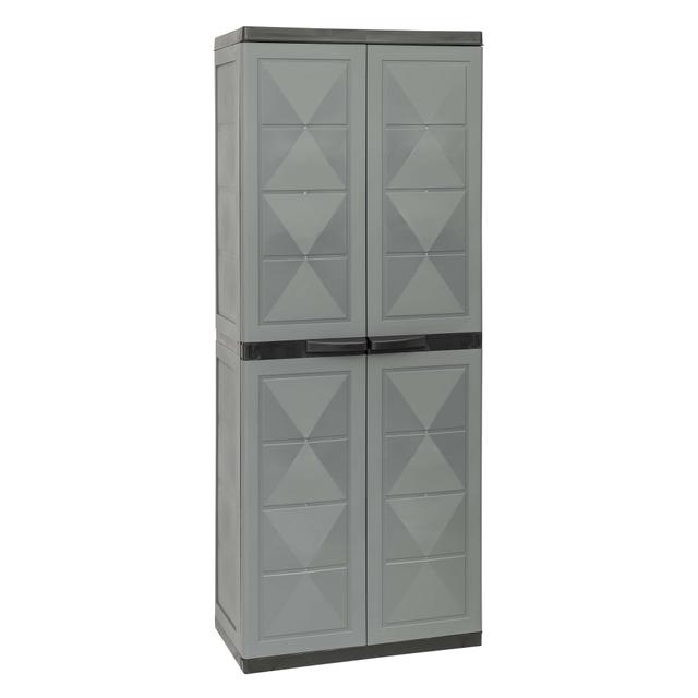 ARMADIO IN RESINA TRIOPLAST 2 ANTE PORTASCOPE 64x164x37 cm GRIGIO SCURO | Tecnomat ARMADIO IN RESINA TRIOPLAST 2 ANTE PORTASCOPE 64x164x37 cm GRIGIO SCURO | Tecnomat