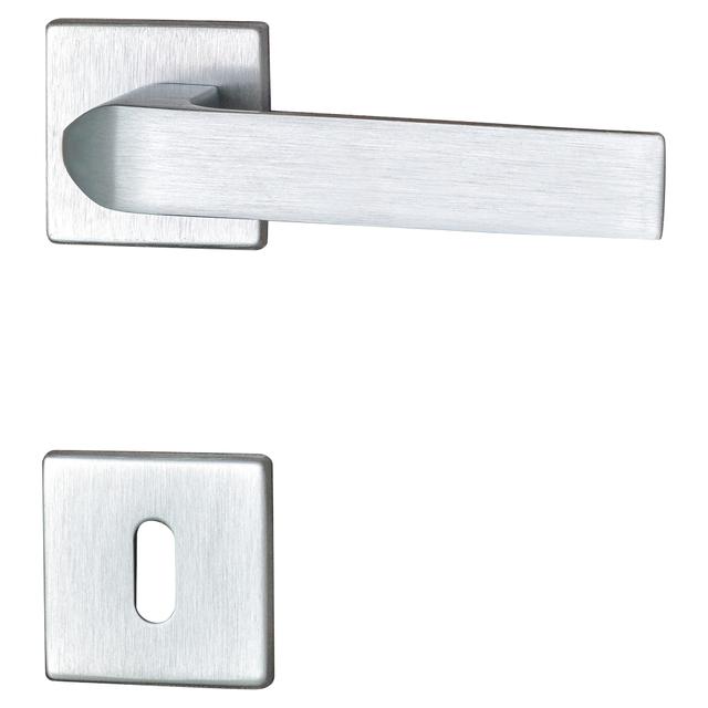 MANIGLIA A ROSETTA GHIDINI - CARTER ZAMA CROMO SATINATO BOCCHETTA 50x50 mm Q8 mm | Tecnomat MANIGLIA A ROSETTA GHIDINI - CARTER ZAMA CROMO SATINATO BOCCHETTA 50x50 mm Q8 mm - 2 | Tecnomat