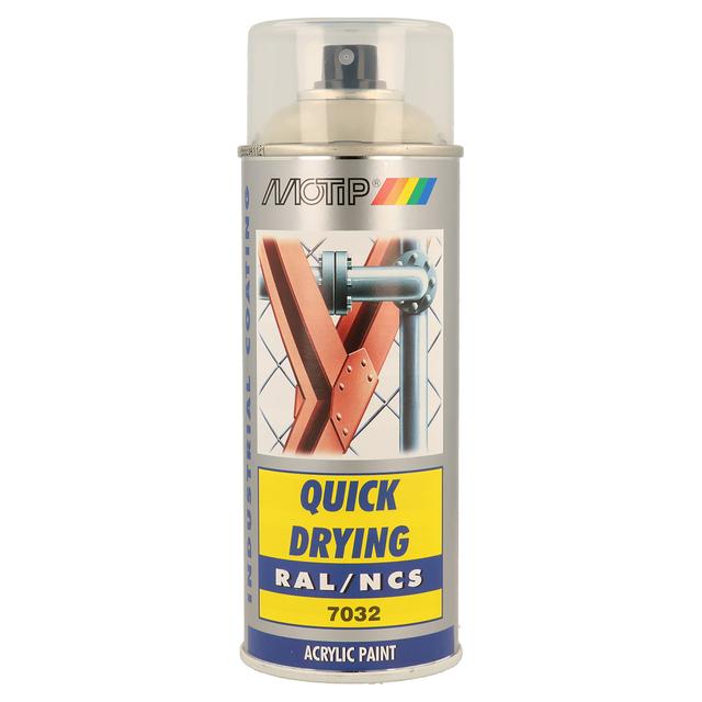 SMALTO SPRAY INDUSTRIAL MOTIP RAL 7032 GRIGIO GHIAIA 400 ml | Tecnomat SMALTO SPRAY INDUSTRIAL MOTIP RAL 7032 GRIGIO GHIAIA 400 ml - 2 | Tecnomat