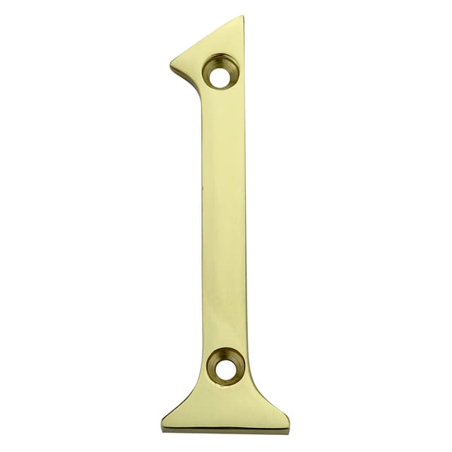 NUMERO INGLESE COTTALI ''1'' 75 mm OTTONE LUCIDO VERNICIATO | Tecnomat NUMERO INGLESE COTTALI ''1'' 75 mm OTTONE LUCIDO VERNICIATO - 2 | Tecnomat