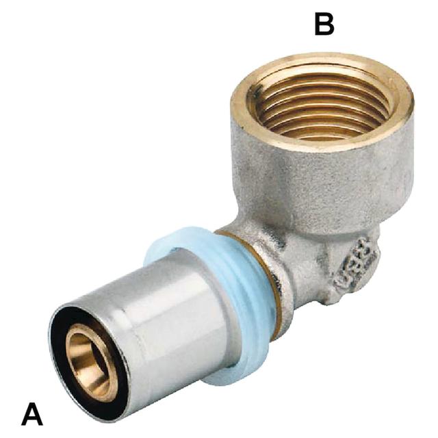 RACCORDO PRESS FIT RBM PER MULTISTRATO GOMITO F1/2''x20 mm PROFILO PRESSATURA TH – H –U –B – F | Tecnomat RACCORDO PRESS FIT RBM PER MULTISTRATO GOMITO F1/2''x20 mm PROFILO PRESSATURA TH – H –U –B – F | Tecnomat