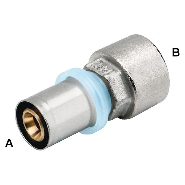 RACCORDO PRESS FIT RBM PER MULTISTRATO DRITTO F3/4''x20 mm PROFILO PRESSATURA TH – H –U –B – F | Tecnomat RACCORDO PRESS FIT RBM PER MULTISTRATO DRITTO F3/4''x20 mm PROFILO PRESSATURA TH – H –U –B – F - 2 | Tecnomat