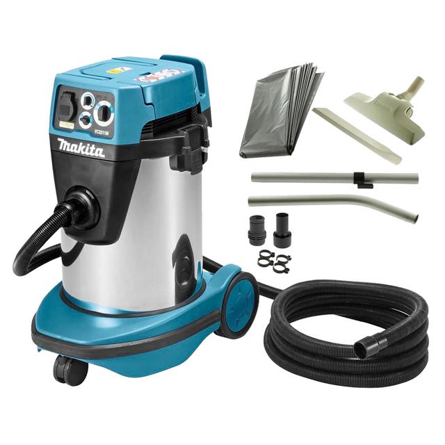 BIDONE ASPIRATUTTO A TRAINO 32l MAKITA 1200W VC3211HX1 CLASSE H ARIA ASPIRATA 270 m3/h | Tecnomat BIDONE ASPIRATUTTO A TRAINO 32l MAKITA 1200W VC3211HX1 CLASSE H ARIA ASPIRATA 270 m3/h - 2 | Tecnomat