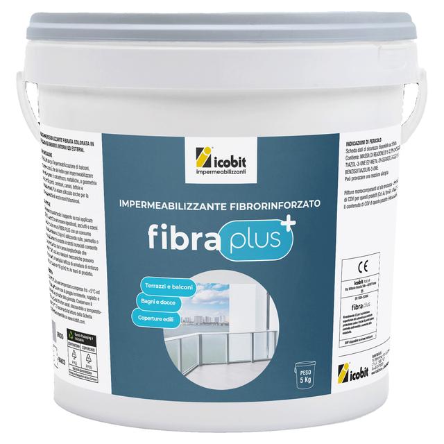 GUAINA LIQUIDA FIBRO RINFORZATA ICOBIT FIBRA PLUS 5 kg GRIGIO 0,5 m² CON 1 kg | Tecnomat GUAINA LIQUIDA FIBRO RINFORZATA ICOBIT FIBRA PLUS 5 kg GRIGIO 0,5 m² CON 1 kg - 2 | Tecnomat