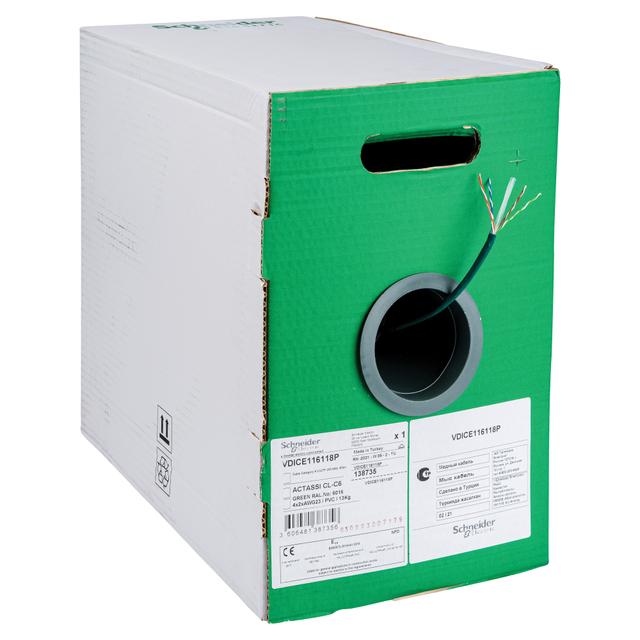 CAVO DATI U/UTP 4P RJ45 CAT 6 250 MHz PVC MATASSA 305 m SCHNEIDER | Tecnomat CAVO DATI U/UTP 4P RJ45 CAT 6 250 MHz PVC MATASSA 305 m SCHNEIDER | Tecnomat