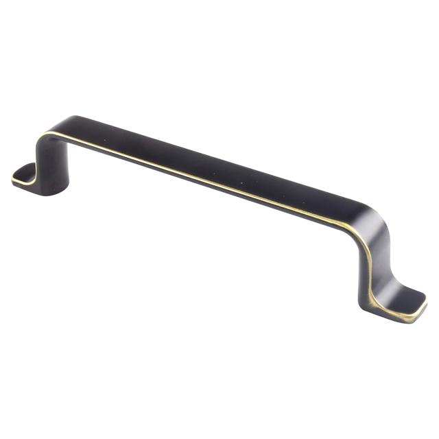 MANIGLIA IN ZAMA NERO OTTONATO INTERASSE 128 mm | Tecnomat MANIGLIA IN ZAMA NERO OTTONATO INTERASSE 128 mm - 2 | Tecnomat