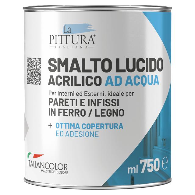 SMALTO AD ACQUA BRILLANTE LPI 0,75 l BIANCO RESA 10-12 m²/l PRONTO USO | Tecnomat SMALTO AD ACQUA BRILLANTE LPI 0,75 l BIANCO RESA 10-12 m²/l PRONTO USO - 2 | Tecnomat