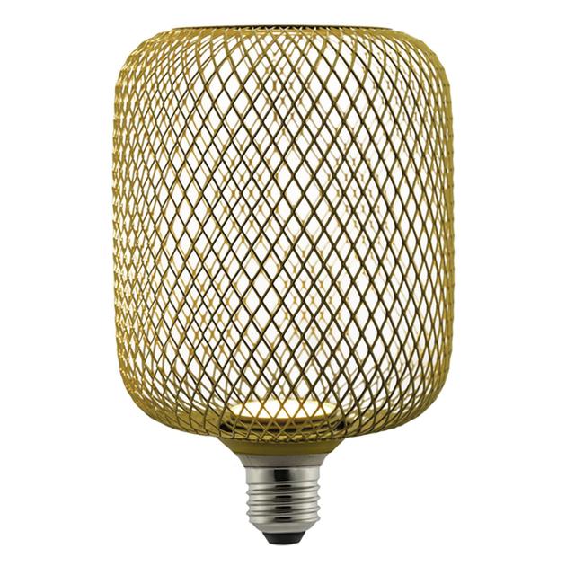 LAMPADINA SUPREMA LED GABBIA E27 3,5W 130lm 1800K FINITURA OTTONE DIMMERABILE 100x162 mm | Tecnomat LAMPADINA SUPREMA LED GABBIA E27 3,5W 130lm 1800K FINITURA OTTONE DIMMERABILE 100x162 mm | Tecnomat