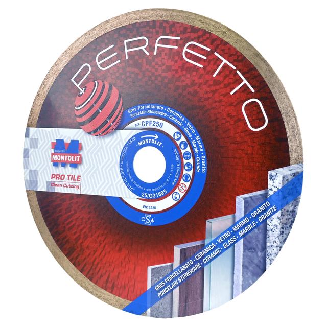 DISCO DIAMANTATO MONTOLIT PERFETTO Ø250 CORONA CONTINUA PER GRES PER TAGLIAPISTRELLE | Tecnomat DISCO DIAMANTATO MONTOLIT PERFETTO Ø250 CORONA CONTINUA PER GRES PER TAGLIAPISTRELLE - 2 | Tecnomat