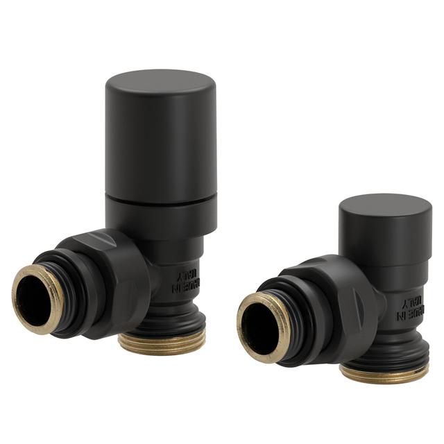 KIT VALVOLA TERMOSTATICA E DETENTORE A SQUADRA FIRST POLETTI 1/2'' NERO OPACO ATTACCO EK | Tecnomat KIT VALVOLA TERMOSTATICA E DETENTORE A SQUADRA FIRST POLETTI 1/2'' NERO OPACO ATTACCO EK | Tecnomat