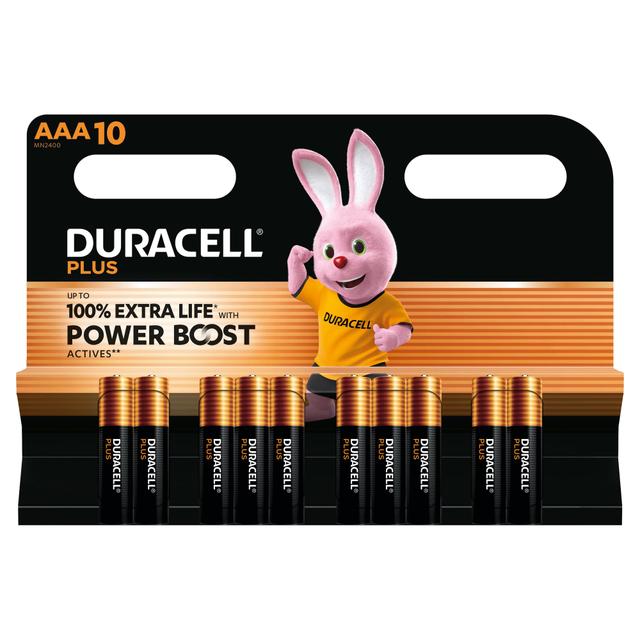 BATTERIE DURACELL MINISTILO AAA LR 03 PLUS 100 CON TECNOLOGIA POWERBOOST CONFEZIONE 10 PZ | Tecnomat BATTERIE DURACELL MINISTILO AAA LR 03 PLUS 100 CON TECNOLOGIA POWERBOOST CONFEZIONE 10 PZ | Tecnomat