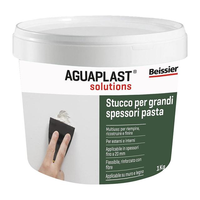 STUCCO GRANDI SPESSORI PASTA AGUAPLAST BIANCO 1 kg SPESSORI FINO A 20mm INTERNO ESTERNO | Tecnomat STUCCO GRANDI SPESSORI PASTA AGUAPLAST BIANCO 1 kg SPESSORI FINO A 20mm INTERNO ESTERNO | Tecnomat