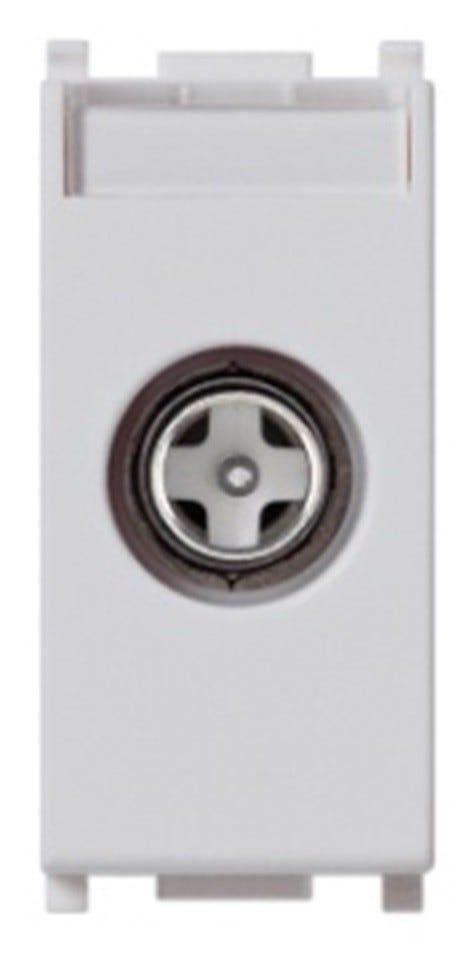 PRESA COASSIALE DIRETTA TV-RD-SAT ATTENUAZIONE 1 dB VIMAR PLANA SILVER | Tecnomat PRESA COASSIALE DIRETTA TV-RD-SAT ATTENUAZIONE 1 dB VIMAR PLANA SILVER | Tecnomat