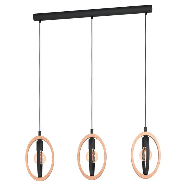 SOSPENSIONE BASILDON 3xE27 FINO A 40W METALLO E LEGNO 780x160x1100 mm | Tecnomat SOSPENSIONE BASILDON 3xE27 FINO A 40W METALLO E LEGNO 780x160x1100 mm - 2 | Tecnomat