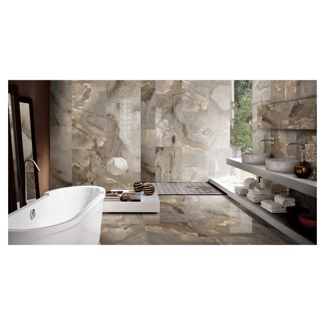 PAVIMENTO ONICE CARAMEL LUCIDO 80x180x1cm R9 GRES PORCELLANATO | Tecnomat PAVIMENTO ONICE CARAMEL LUCIDO 80x180x1cm R9 GRES PORCELLANATO | Tecnomat