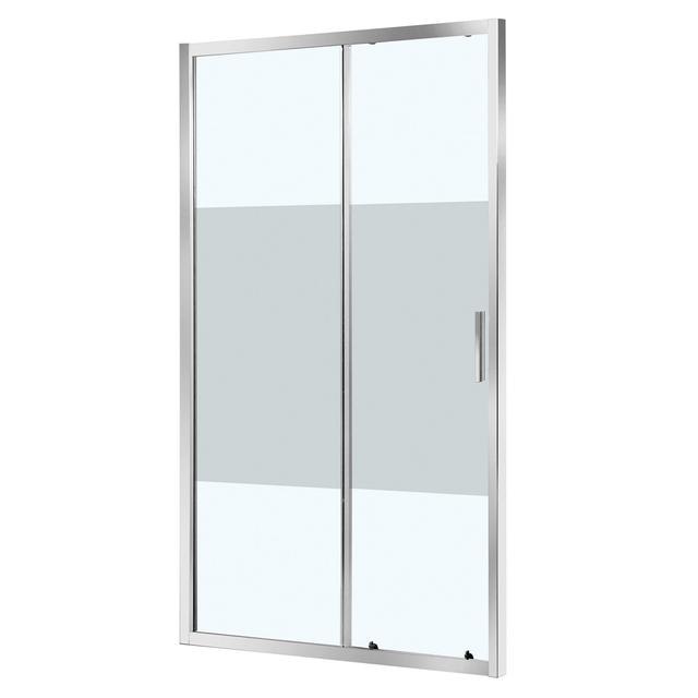 PORTA DOCCIA FENIS SCORREVOLE 98-102 cm H 190 cm VETRO SERIGRAFATO 6mm PROFILI METALLO CROMATO | Tecnomat PORTA DOCCIA FENIS SCORREVOLE 98-102 cm H 190 cm VETRO SERIGRAFATO 6mm PROFILI METALLO CROMATO - 2 | Tecnomat