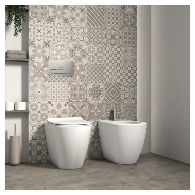 BIDET SERIE AMSTERDAM FILO MURO A TERRA IN CERAMICA BIANCO OPACO | Tecnomat BIDET SERIE AMSTERDAM FILO MURO A TERRA IN CERAMICA BIANCO OPACO | Tecnomat