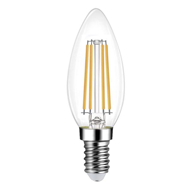 LAMPADINA VIVIDA LED FILAMENTO OLIVA E14 4W 860lm 4000K LUCE BIANCA 35x100mm CLASSE A | Tecnomat LAMPADINA VIVIDA LED FILAMENTO OLIVA E14 4W 860lm 4000K LUCE BIANCA 35x100mm CLASSE A - 2 | Tecnomat