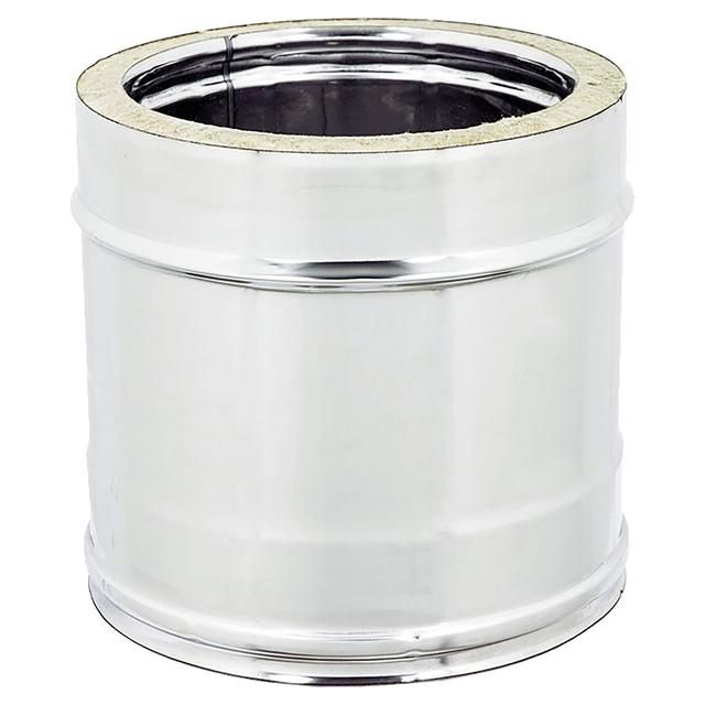 TUBO LINEARE INOX DOPPIA PARETE 316-304 Ø 130 mm L 250 SPESSORE 0,5 mm | Tecnomat TUBO LINEARE INOX DOPPIA PARETE 316-304 Ø 130 mm L 250 SPESSORE 0,5 mm - 2 | Tecnomat