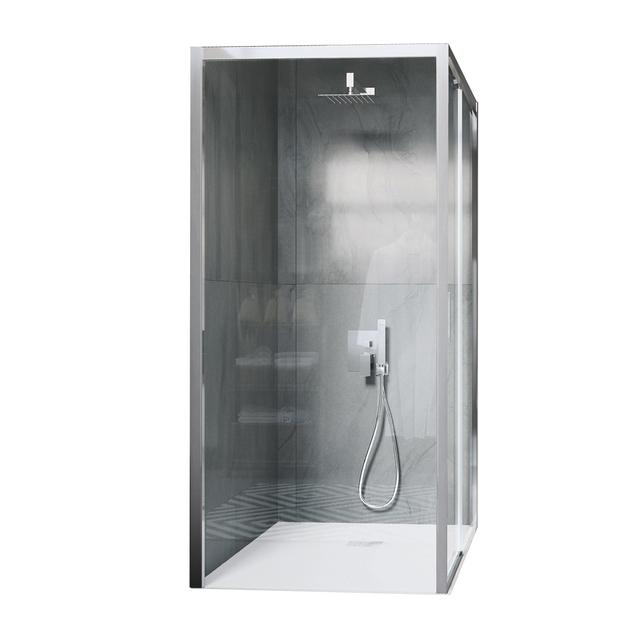 LATO FISSO PRIMA (75,5-77,5) H195 cm SINISTRO VETRO TRASPARENTE 6 mm PROFILI CROMO LUCIDO | Tecnomat LATO FISSO PRIMA (75,5-77,5) H195 cm SINISTRO VETRO TRASPARENTE 6 mm PROFILI CROMO LUCIDO - 2 | Tecnomat
