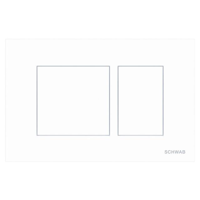 PLACCA WC SCHWAB CERES DUO BIANCO LUCIDO DOPPIO FLUSSO PER CASSETTE SERIE 299 | Tecnomat PLACCA WC SCHWAB CERES DUO BIANCO LUCIDO DOPPIO FLUSSO PER CASSETTE SERIE 299 - 2 | Tecnomat