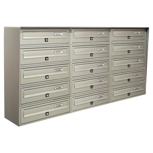 CASELLARIO SLIM 5x3 ALUBOX ACCIAIO ALLUMINIO ARGENTO 116x62,7x30 cm (LxHxP) | Tecnomat CASELLARIO SLIM 5x3 ALUBOX ACCIAIO ALLUMINIO ARGENTO 116x62,7x30 cm (LxHxP) - 2 | Tecnomat