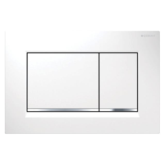 PLACCA WC GEBERIT SIGMA 20 SQUARE DOPPIO TASTO BIANCO CROMO | Tecnomat PLACCA WC GEBERIT SIGMA 20 SQUARE DOPPIO TASTO BIANCO CROMO | Tecnomat