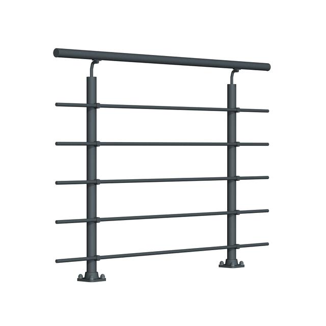 KIT BALAUSTRA NEW RONDO 150 cm ALLUMINIO ANTRACITE FISSAGGIO A PAVIMENTO | Tecnomat KIT BALAUSTRA NEW RONDO 150 cm ALLUMINIO ANTRACITE FISSAGGIO A PAVIMENTO | Tecnomat