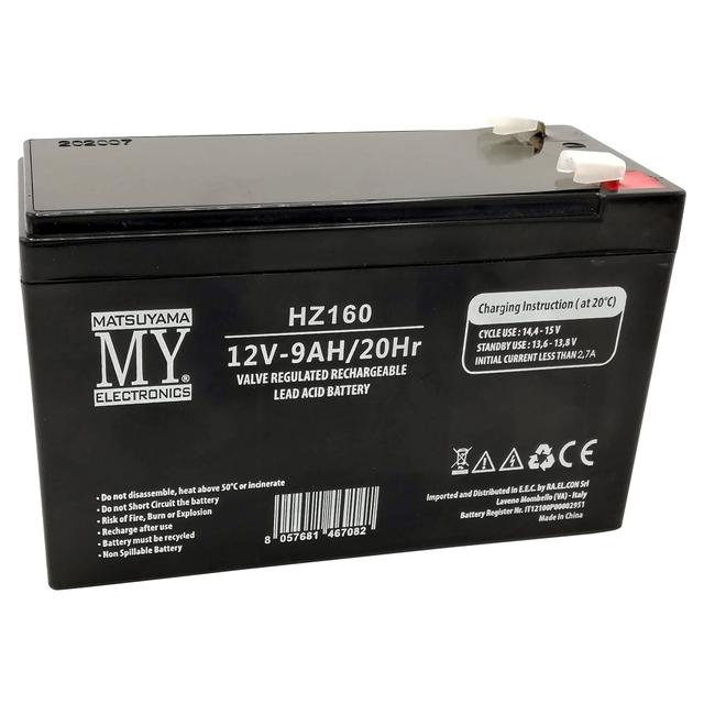 BATTERIA RICARICABILE PIOMBO 12V 9Ah MATSUYAMA 151x65x94mm FASTON 6,3 | Tecnomat BATTERIA RICARICABILE PIOMBO 12V 9Ah MATSUYAMA 151x65x94mm FASTON 6,3 - 2 | Tecnomat