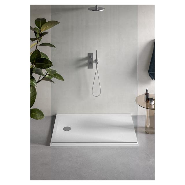 PIATTO DOCCIA IN MARMORESINA BIANCO 70X100 cm H 3 cm PILETTA Ø 90 mm | Tecnomat PIATTO DOCCIA IN MARMORESINA BIANCO 70X100 cm H 3 cm PILETTA Ø 90 mm | Tecnomat