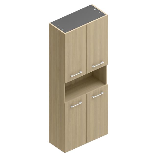 COLONNA WASH 4 ANTE E 1 VANO A GIORNO ROVERE NATURALE 69x180x34 cm (LxHxP) | Tecnomat COLONNA WASH 4 ANTE E 1 VANO A GIORNO ROVERE NATURALE 69x180x34 cm (LxHxP) - 2 | Tecnomat