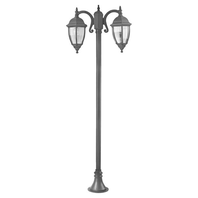 PALO EGO DUE LUCI NERO ATTACCO E27 ALTEZZA 220 cm | Tecnomat PALO EGO DUE LUCI NERO ATTACCO E27 ALTEZZA 220 cm | Tecnomat