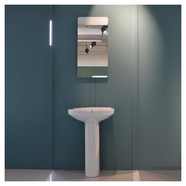 LAVABO A COLONNA E SOSPESO SERIE ZARA IN CERAMICA BIANCA 61x44 cm (LxP) | Tecnomat LAVABO A COLONNA E SOSPESO SERIE ZARA IN CERAMICA BIANCA 61x44 cm (LxP) - 2 | Tecnomat