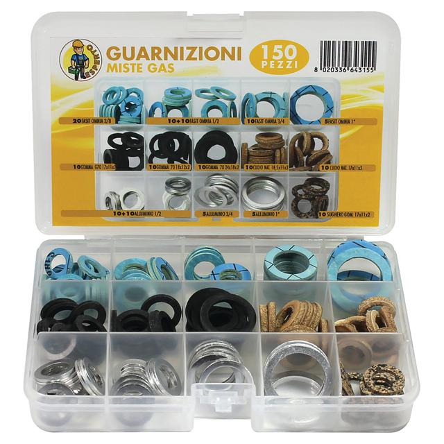 VALIGETTA GUARNIZIONI OMOLOGATE GAS MORGANTI ASSORTITE CONFEZIONE DA 150 PEZZI | Tecnomat VALIGETTA GUARNIZIONI OMOLOGATE GAS MORGANTI ASSORTITE CONFEZIONE DA 150 PEZZI - 2 | Tecnomat