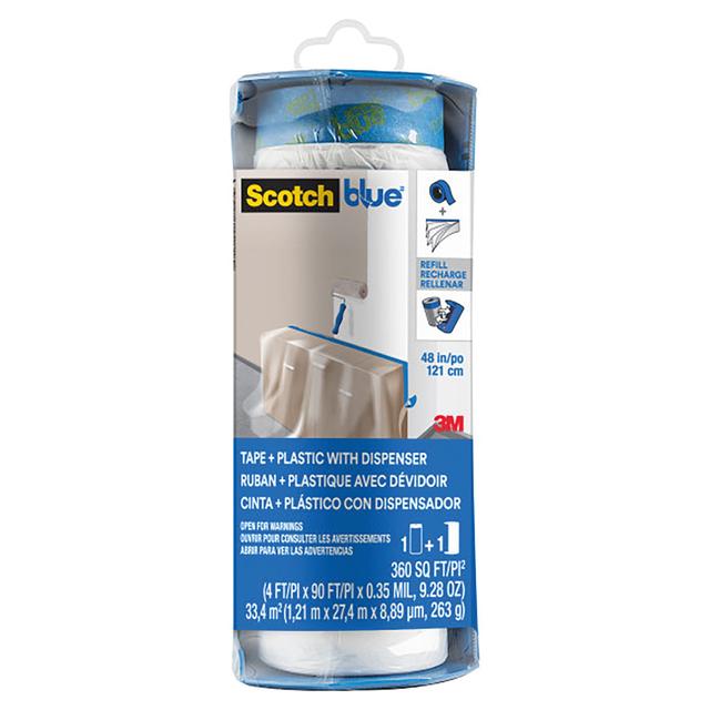 TELO PROTEZIONE 3M 122 cm X 27,4 m IN ROTOLO CON NASTRO DISPENSER PER APPLICAZIONE | Tecnomat TELO PROTEZIONE 3M 122 cm X 27,4 m IN ROTOLO CON NASTRO DISPENSER PER APPLICAZIONE - 2 | Tecnomat