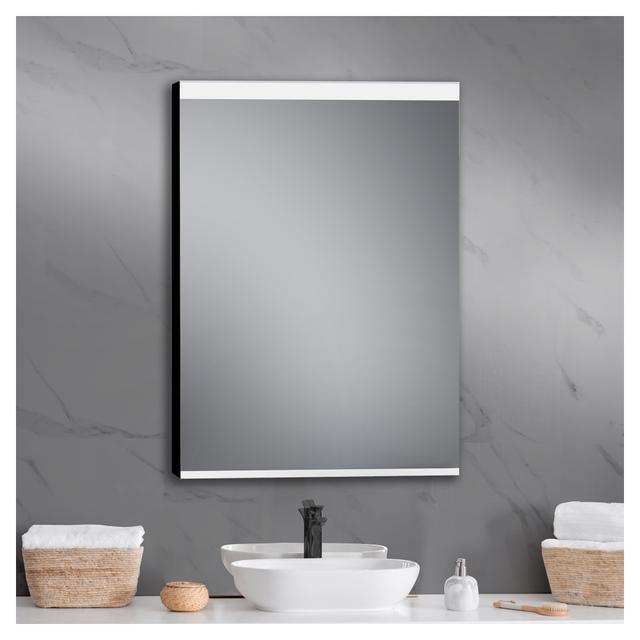 SPECCHIO PARIS 60x80 cm CORNICE NERA RETROILLUMINATO REVERSIBILE STRIP LED 12 W LUCE NEUTRA | Tecnomat SPECCHIO PARIS 60x80 cm CORNICE NERA RETROILLUMINATO REVERSIBILE STRIP LED 12 W LUCE NEUTRA | Tecnomat