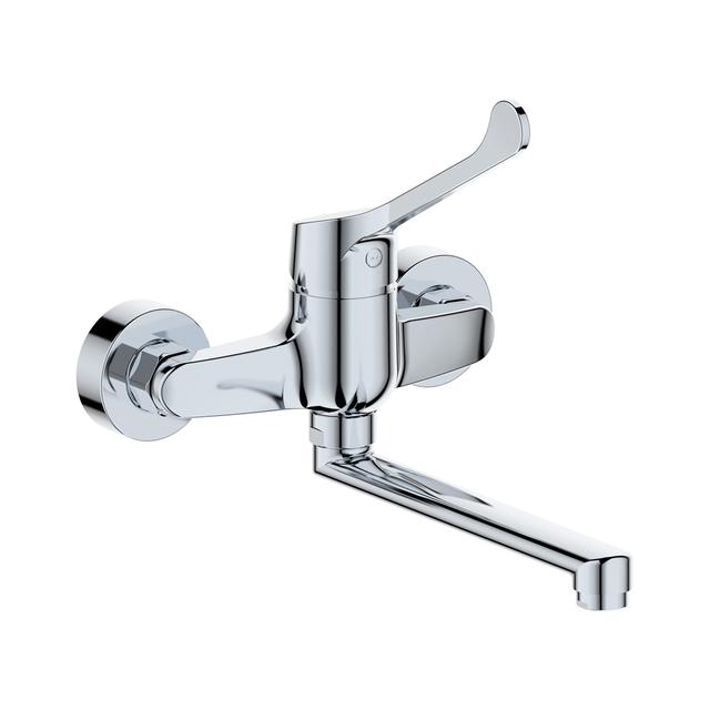 MISCELATORE LAVELLO TECOM TIMELESS A PARETE CON LEVA CLINICA CARTUCCIA Ø 40 mm | Tecnomat MISCELATORE LAVELLO TECOM TIMELESS A PARETE CON LEVA CLINICA CARTUCCIA Ø 40 mm | Tecnomat