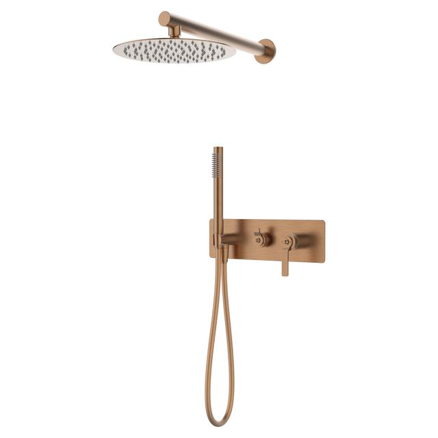 KIT DOCCIA INCASSO ESSEBAGNO MOLETTE BRONZO PIASTRA MISCELATORE 2 VIE E PRESA ACQUA | Tecnomat KIT DOCCIA INCASSO ESSEBAGNO MOLETTE BRONZO PIASTRA MISCELATORE 2 VIE E PRESA ACQUA | Tecnomat