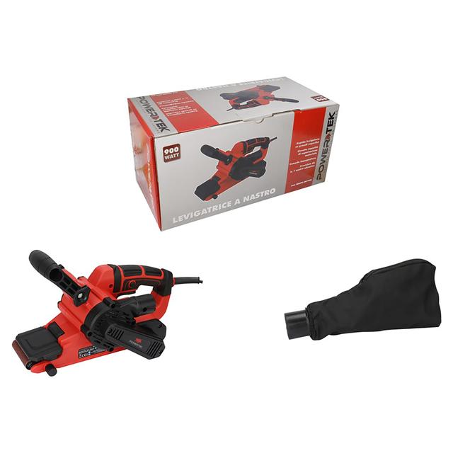 LEVIGATRICE A NASTRO POWERTEK 900 W PIASTRA 533x76 mm 400 m/min PESO 2,95 kg | Tecnomat LEVIGATRICE A NASTRO POWERTEK 900 W PIASTRA 533x76 mm 400 m/min PESO 2,95 kg - 2 | Tecnomat