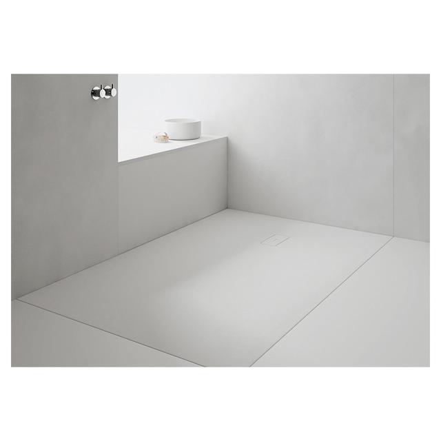 PIATTO DOCCIA SERIE FUSION MARMORESINA COLORE BIANCO 80x140 cm H 2,5 cm | Tecnomat PIATTO DOCCIA SERIE FUSION MARMORESINA COLORE BIANCO 80x140 cm H 2,5 cm | Tecnomat