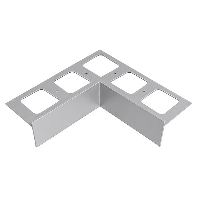 ANGOLO INTERNO PROFILO MARCIAPIEDE 160x160mm H10mm ALLUMINIO LIGHT GREY | Tecnomat ANGOLO INTERNO PROFILO MARCIAPIEDE 160x160mm H10mm ALLUMINIO LIGHT GREY - 2 | Tecnomat