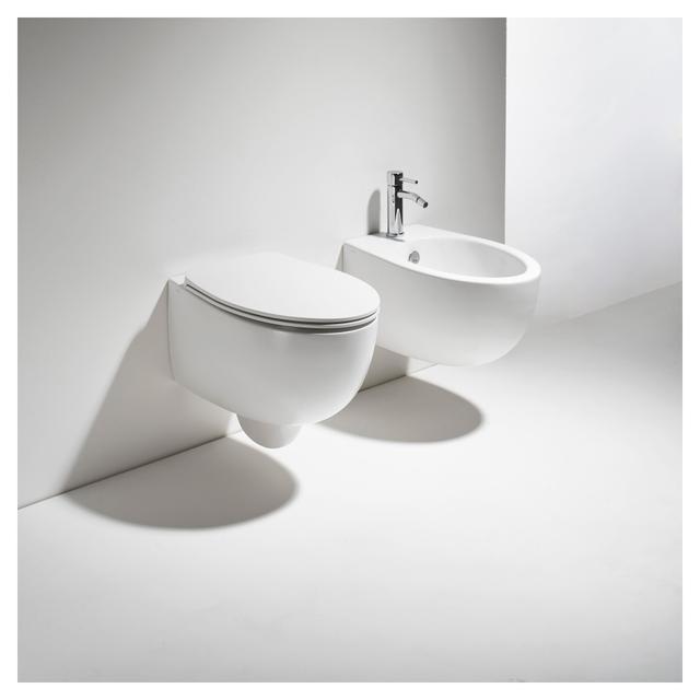VASO SERIE BORMIO SOSPESO IN CERAMICA BIANCO MATT SENZA BRIDA | Tecnomat VASO SERIE BORMIO SOSPESO IN CERAMICA BIANCO MATT SENZA BRIDA | Tecnomat