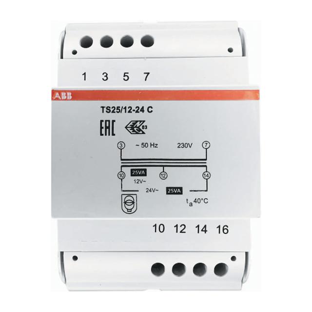 TRASFORMATORE MODULARE BARRA DIN ABB PER USO GENERALE CONTINUO TS25 25VA 12-24V 4 MODULI | Tecnomat TRASFORMATORE MODULARE BARRA DIN ABB PER USO GENERALE CONTINUO TS25 25VA 12-24V 4 MODULI | Tecnomat