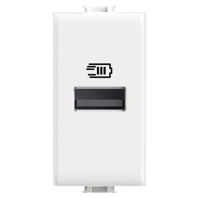 PRESA USB BTICINO MATIX TIPO A 15W 230V 1 MODULO COLORE BIANCO TENSIONE USCITA 5Vdc | Tecnomat PRESA USB BTICINO MATIX TIPO A 15W 230V 1 MODULO COLORE BIANCO TENSIONE USCITA 5Vdc - 2 | Tecnomat