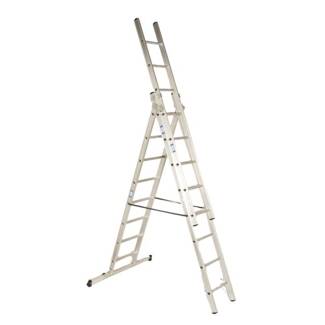 SCALA ALLUMINIO TRIA STP 3x8 GRADINI h 2,57 m CHIUSA h MAX 5,92m PORTATA 150 kg | Tecnomat SCALA ALLUMINIO TRIA STP 3x8 GRADINI h 2,57 m CHIUSA h MAX 5,92m PORTATA 150 kg | Tecnomat