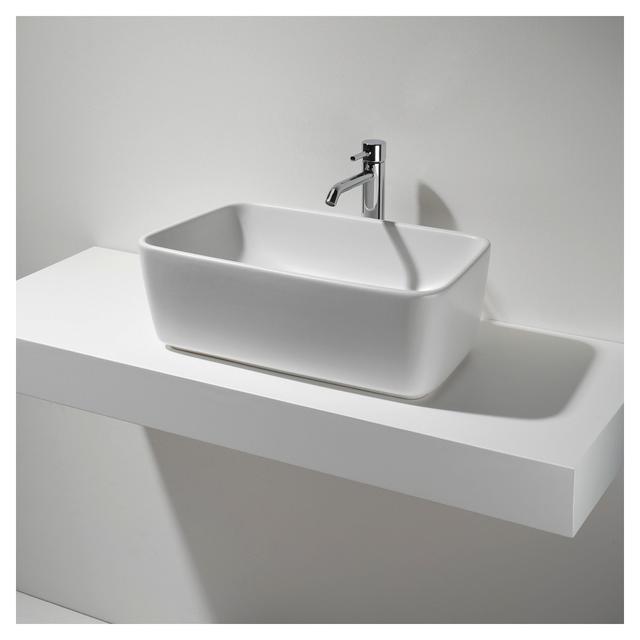 LAVABO D'APPOGGIO SIMAS DEGRADE CERAMICA BIANCO MATT RETTANGOLARE 57x19x32 cm (LxHxP) | Tecnomat LAVABO D'APPOGGIO SIMAS DEGRADE CERAMICA BIANCO MATT RETTANGOLARE 57x19x32 cm (LxHxP) | Tecnomat