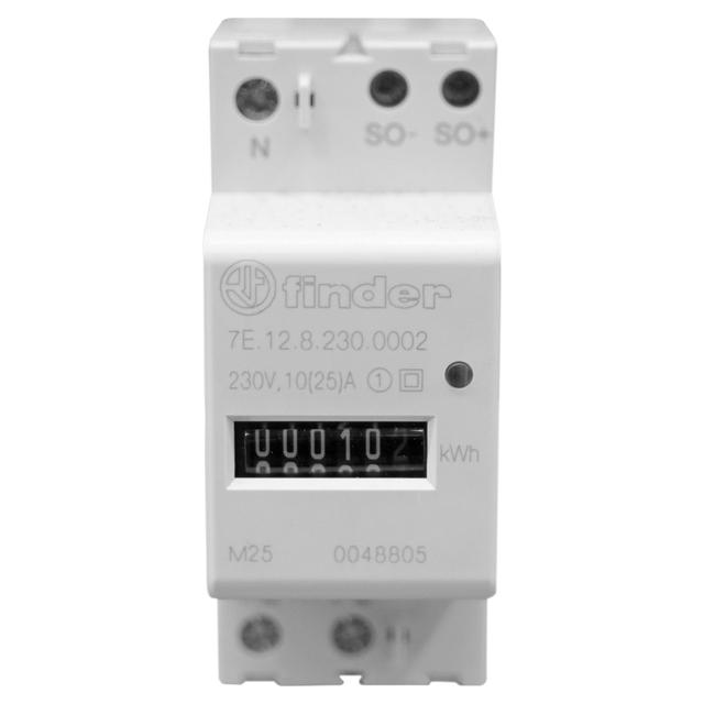 CONTATORE DI ENERGIA FINDER MONOFASE CON DISPLAY MECCANICO 25A - AC (50/60 Hz) 230V | Tecnomat CONTATORE DI ENERGIA FINDER MONOFASE CON DISPLAY MECCANICO 25A - AC (50/60 Hz) 230V | Tecnomat