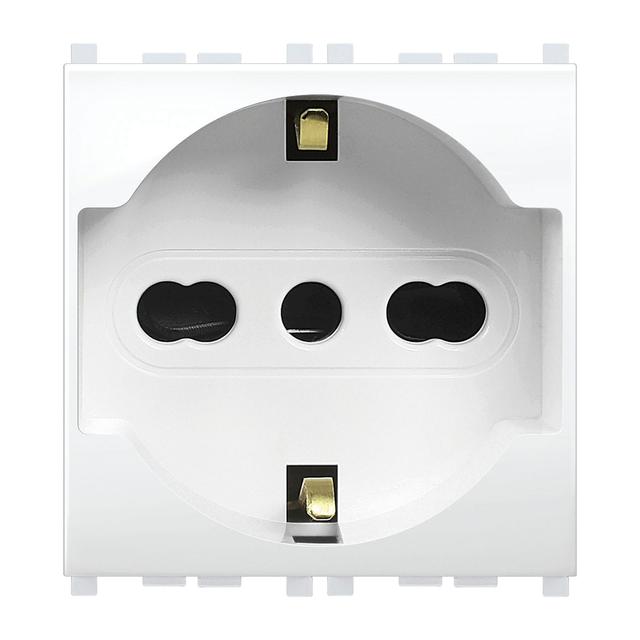 PRESA METIS UNIVERSALE 2P+T 10/16A + SCHUKO STANDARD ITALIANO P17/11 | Tecnomat PRESA METIS UNIVERSALE 2P+T 10/16A + SCHUKO STANDARD ITALIANO P17/11 | Tecnomat