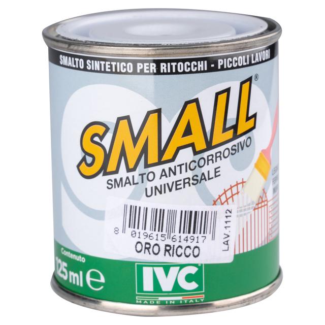 SMALTO SINTETICO RITOCCO UNIVERSAL SMALL ORO RICCO 125 ml ANTICORROSIVO 12m² CON 1 l | Tecnomat SMALTO SINTETICO RITOCCO UNIVERSAL SMALL ORO RICCO 125 ml ANTICORROSIVO 12m² CON 1 l | Tecnomat